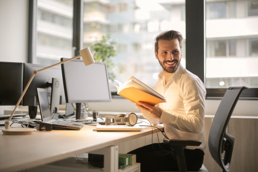 Man at computer